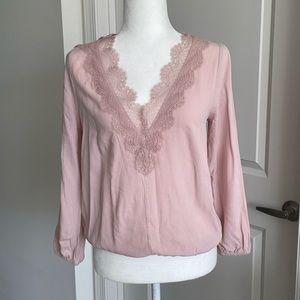 Express blouse - blush pink